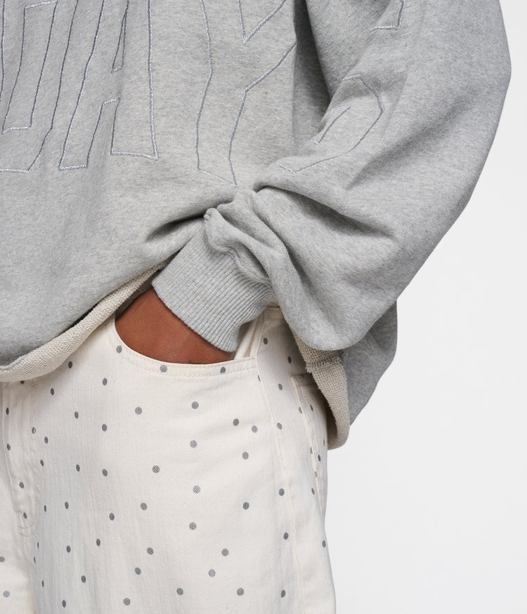 statement hoodie | light grey melee