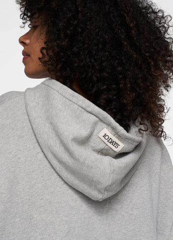 statement hoodie | light grey melee