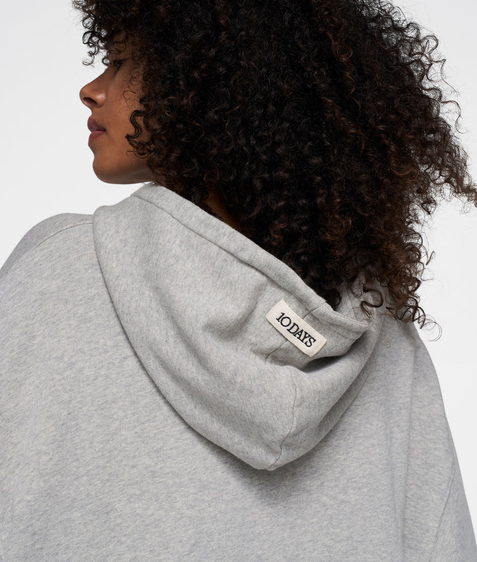 statement hoodie | light grey melee