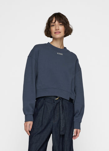 cropped sweater | yale blue