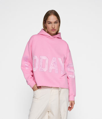 statement logo hoodie | pink