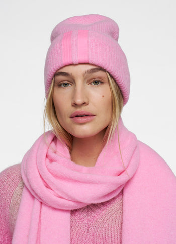 scarf soft knit | pink