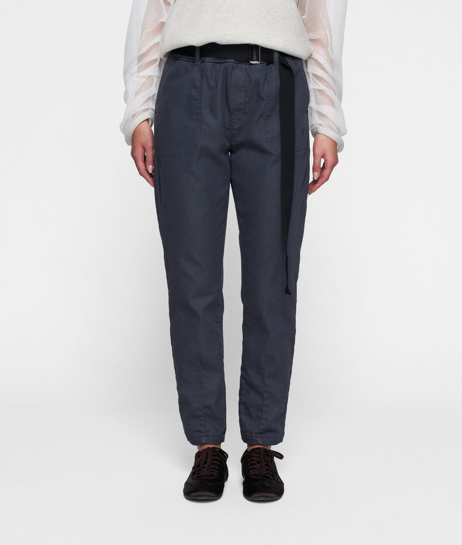 belted pants jog | yale blue