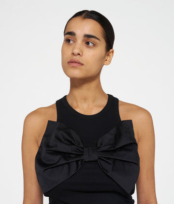 the tank top bow | black