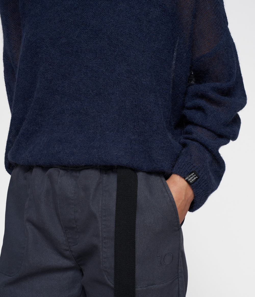 knit sweater | yale blue