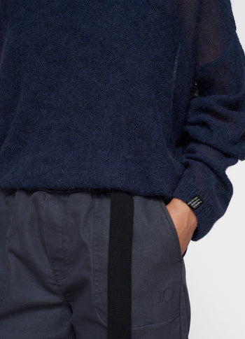 knit sweater | yale blue