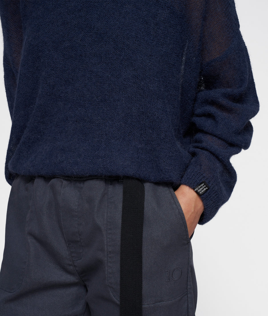 knit sweater | yale blue