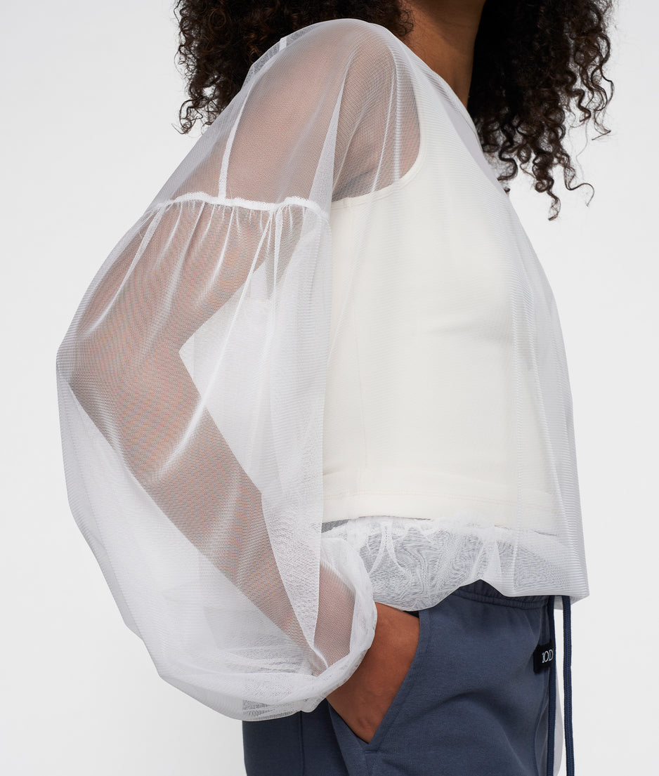 balloon sleeve blouse | ecru