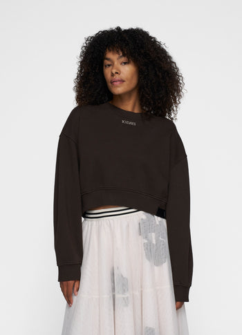 cropped sweater | chocolate