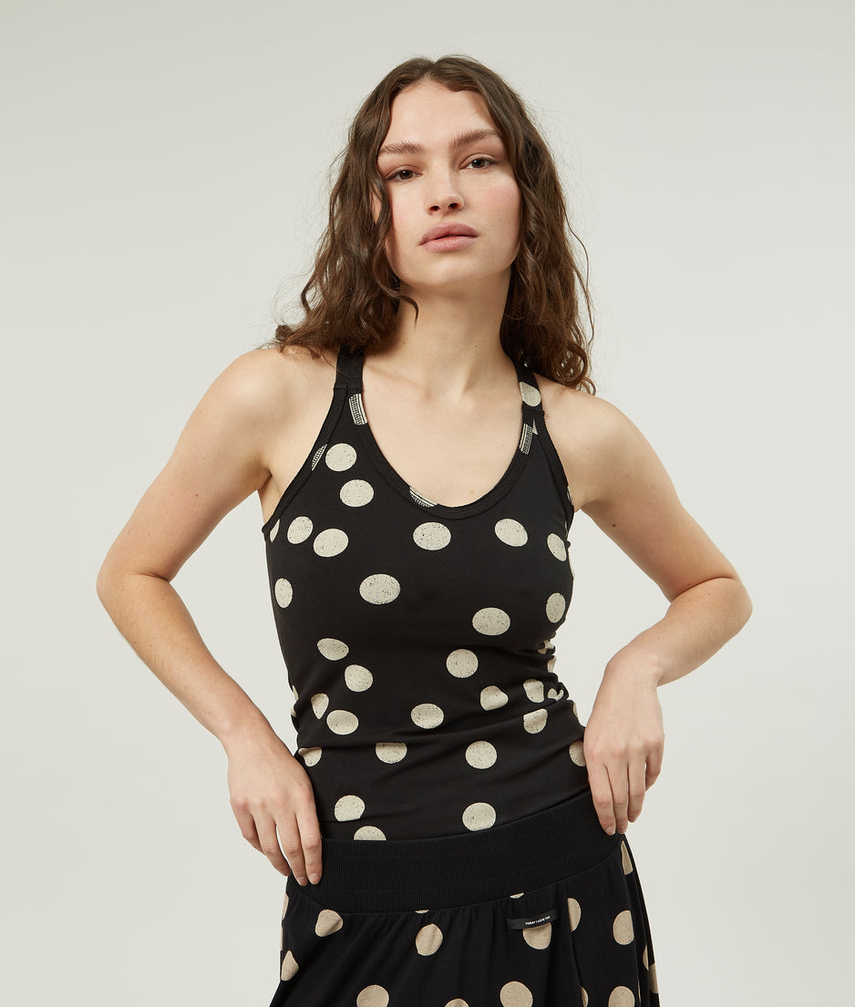 wrapper polka dot | black