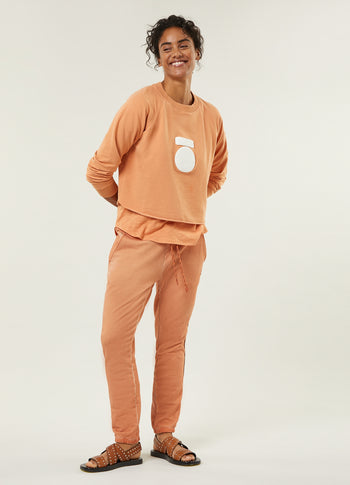 loose jogger paper fleece | terra