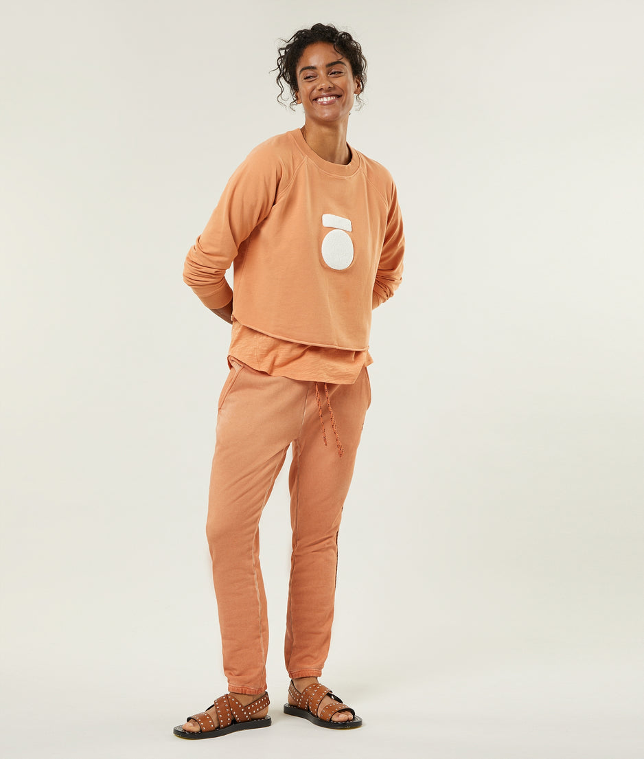 loose jogger paper fleece | terra