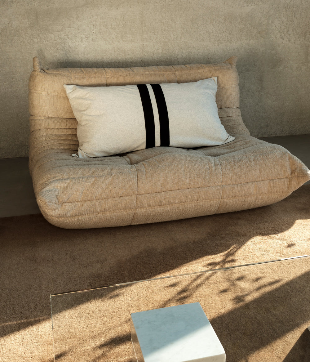 THE PILLOW COVER LONG | soft white melee