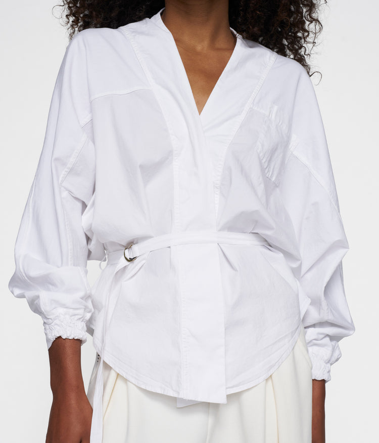 kimono blouse | white