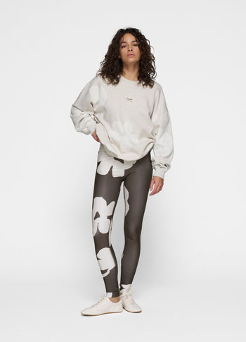 leggings flower | chocolate