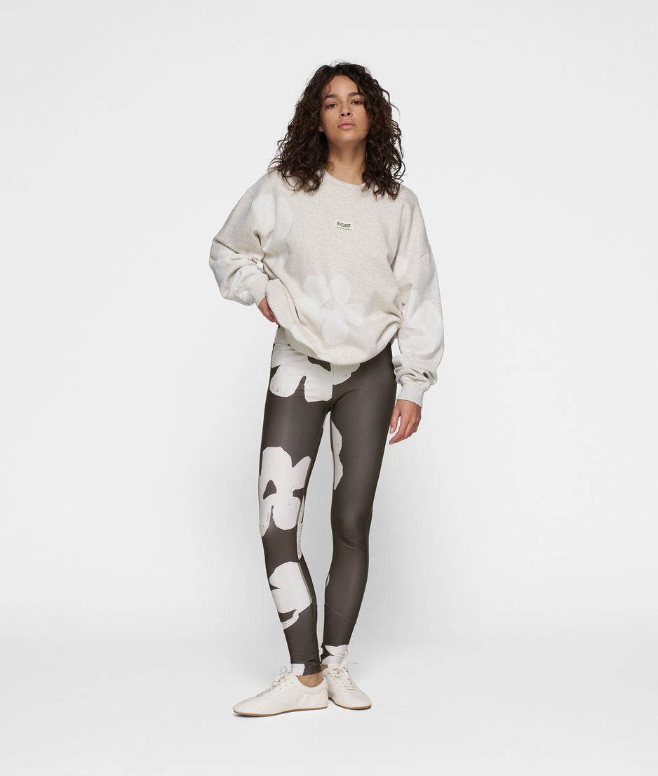 leggings flower | chocolate