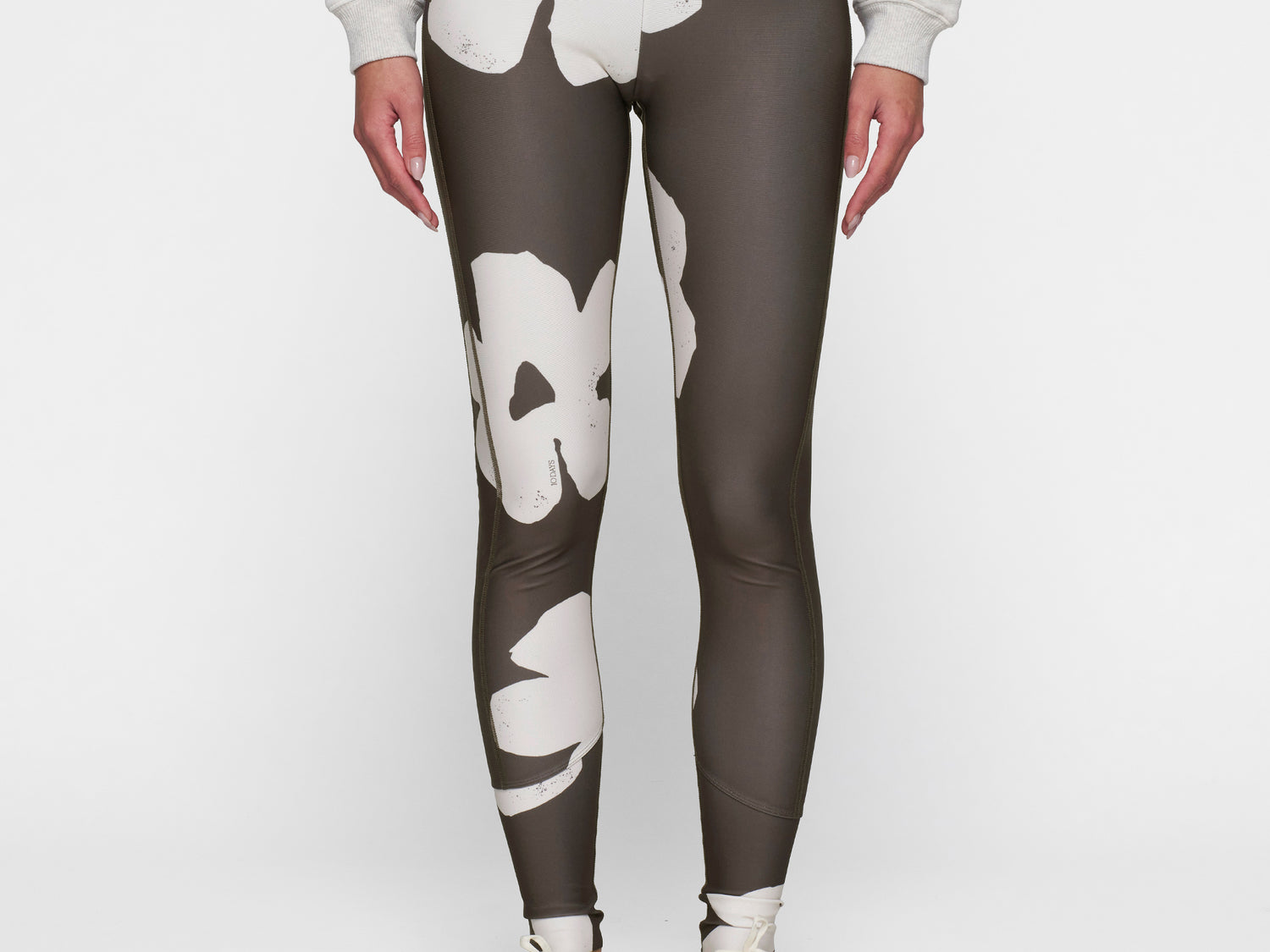 leggings flower | chocolate