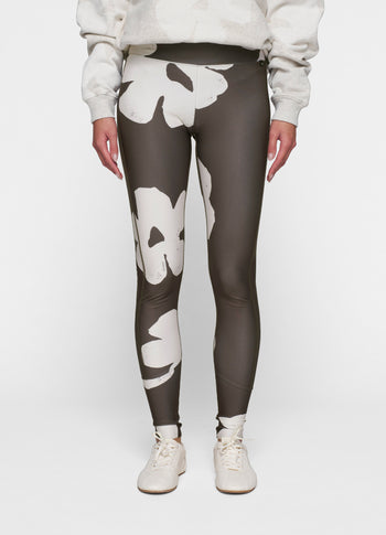 leggings flower | chocolate