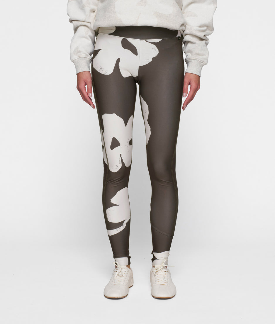 leggings flower | chocolate