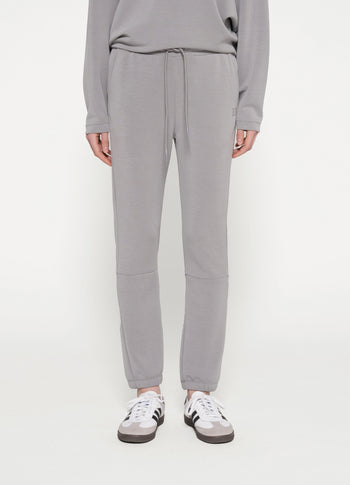 cropped jogger scuba | graphite