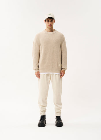 Wolf knitted jumper | oat