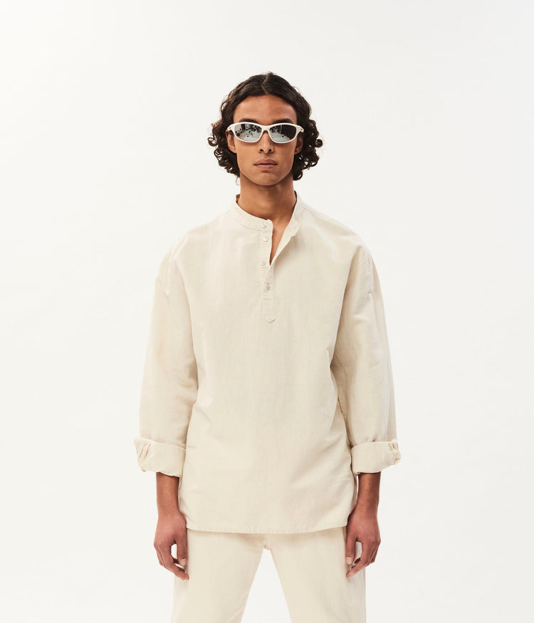 Kick henley shirt | oat