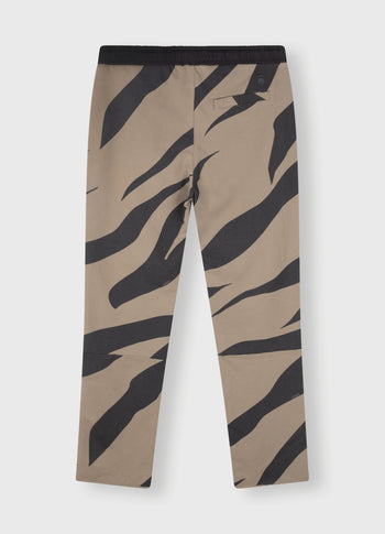 cropped jogger zebra | warm taupe