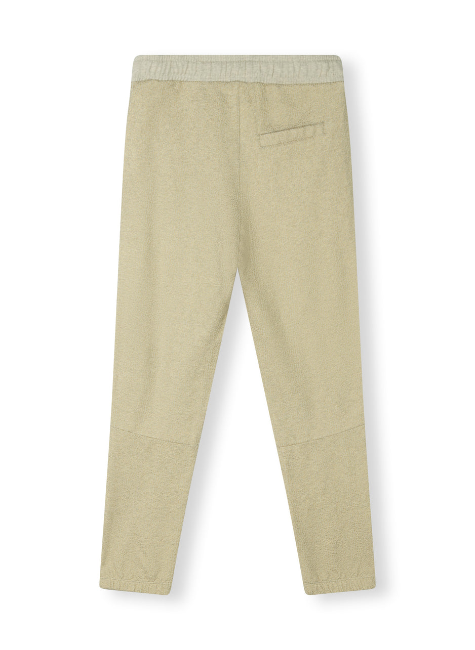 cropped jogger foil | light safari