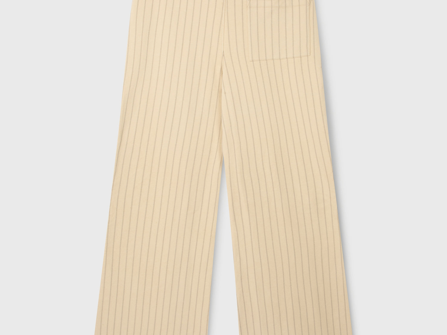 flared jogger pinstripe | light latte