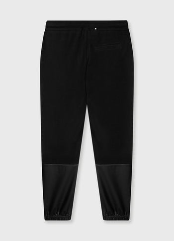 cropped jogger mix | black