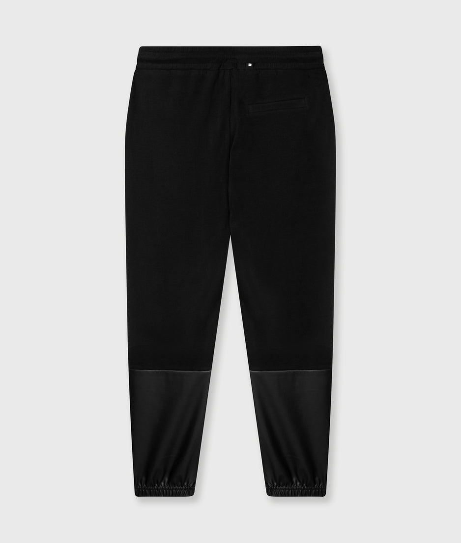 cropped jogger mix | black