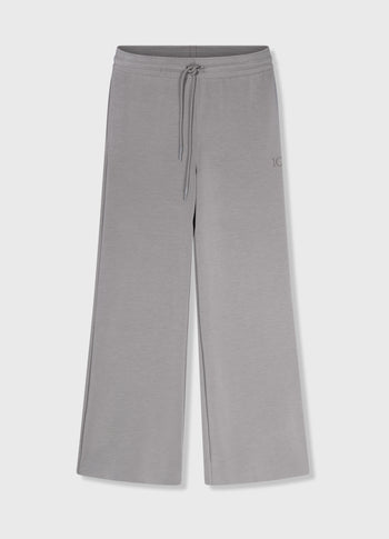 flared jogger scuba | graphite