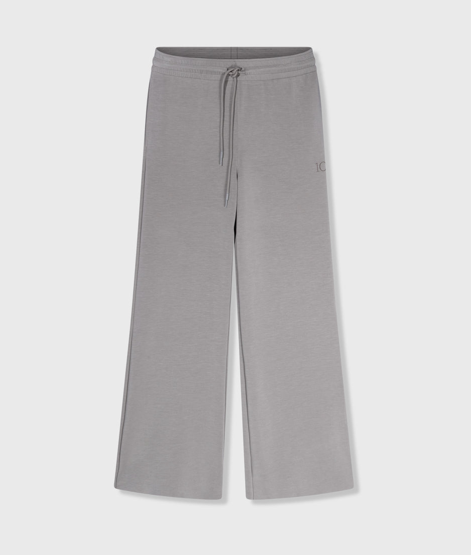 flared jogger scuba | graphite