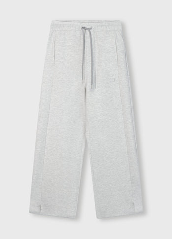 soft scuba pants | white grey melee