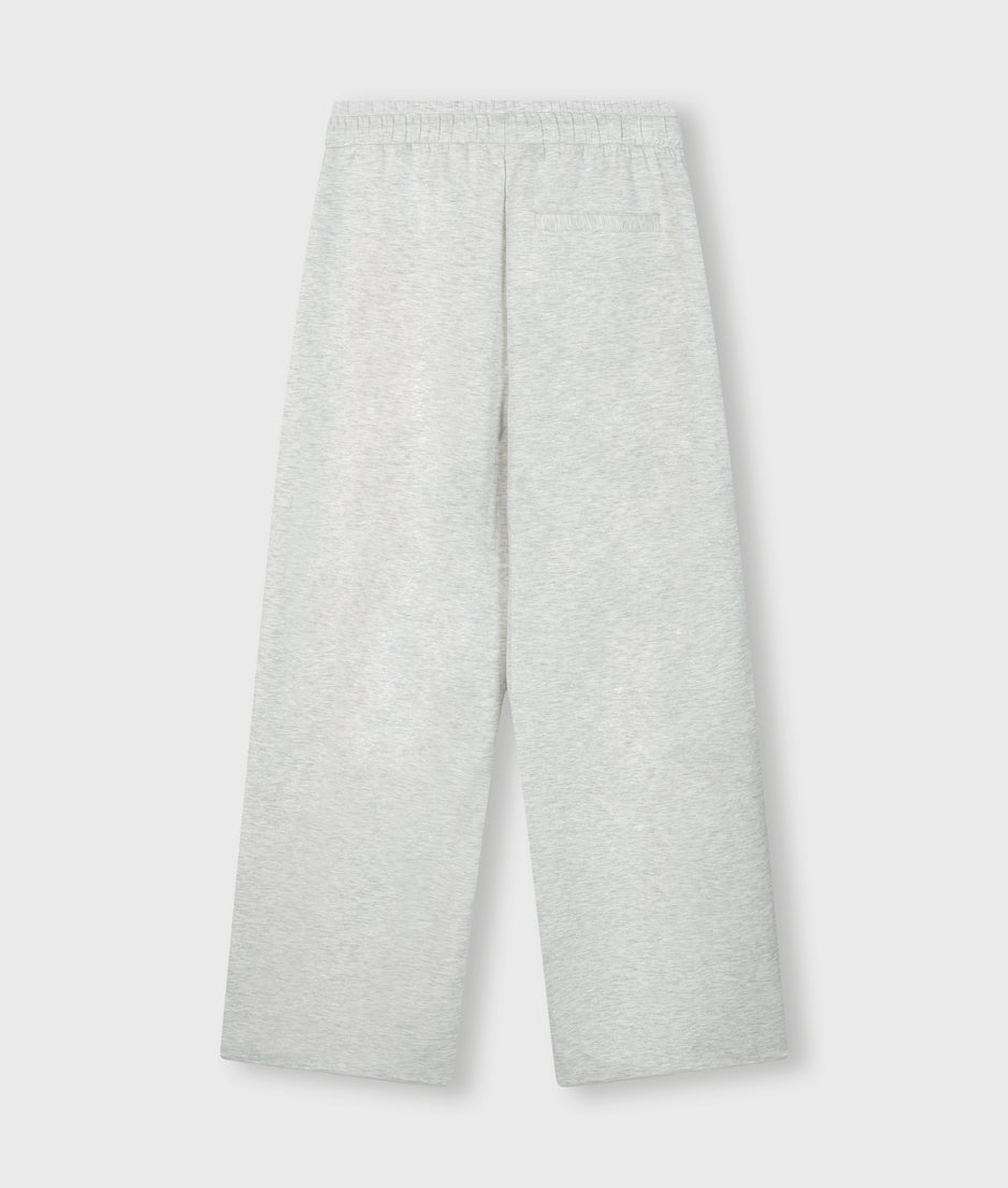 soft scuba pants | white grey melee