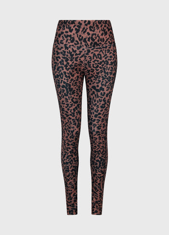 leggings leopard | dark fudge