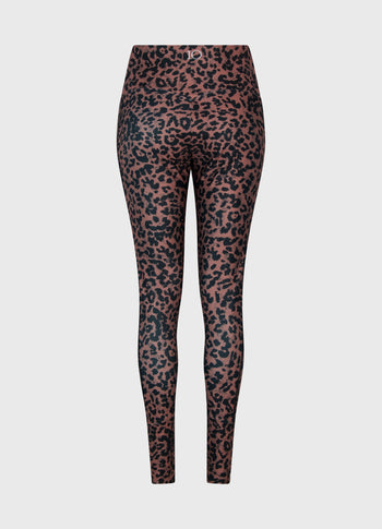 leggings leopard | dark fudge