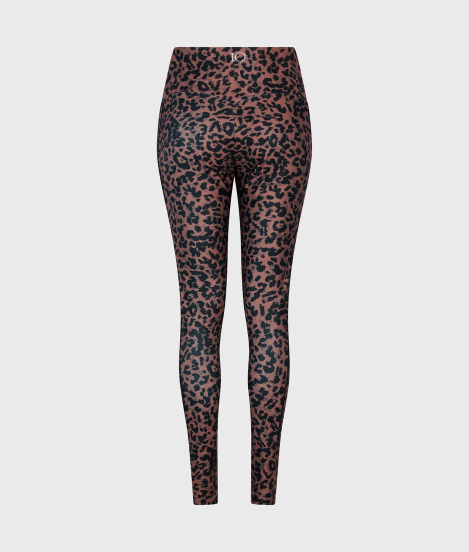 leggings leopard | dark fudge