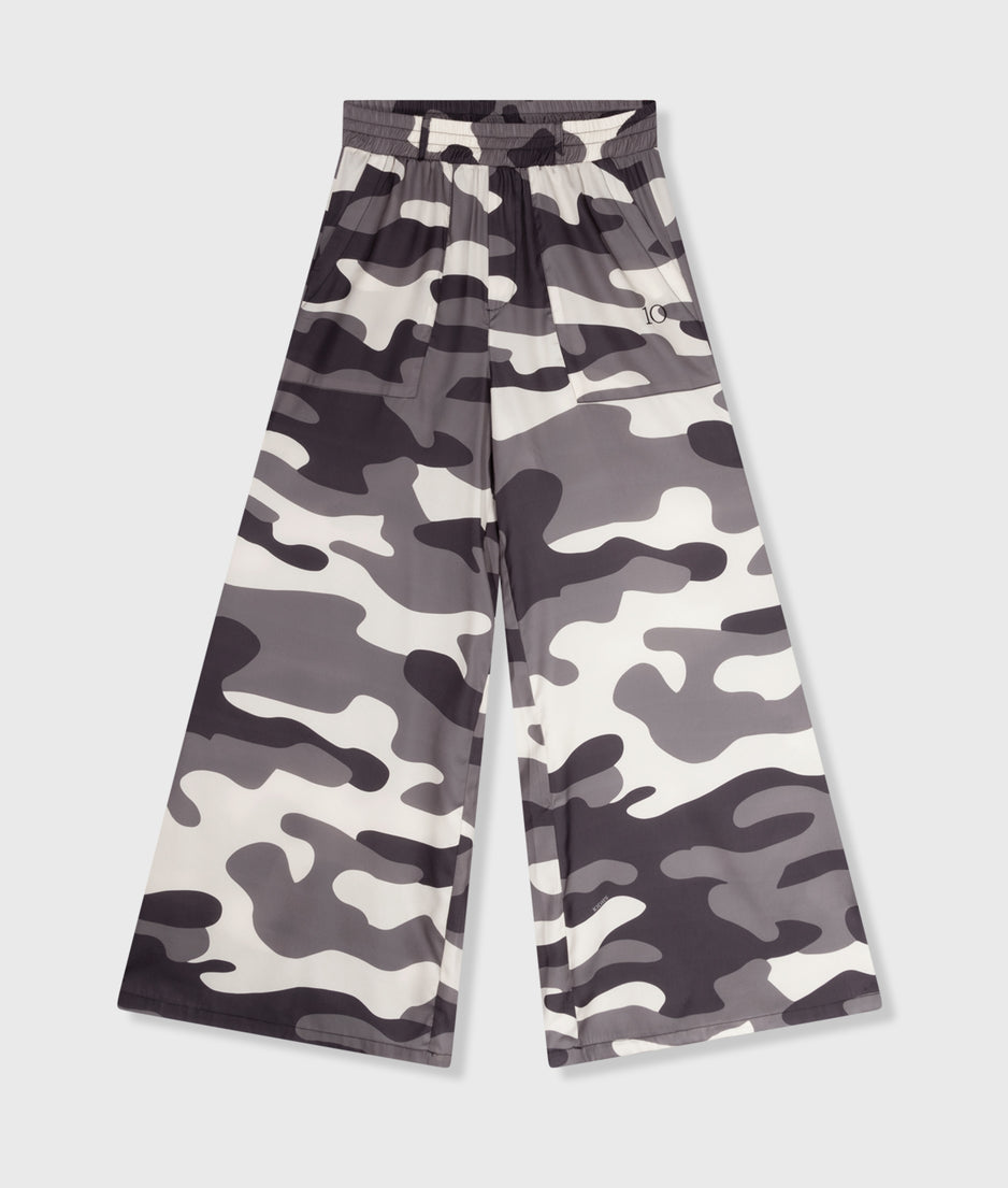 wide pants camo | sage