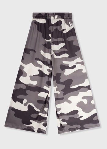 wide pants camo | sage