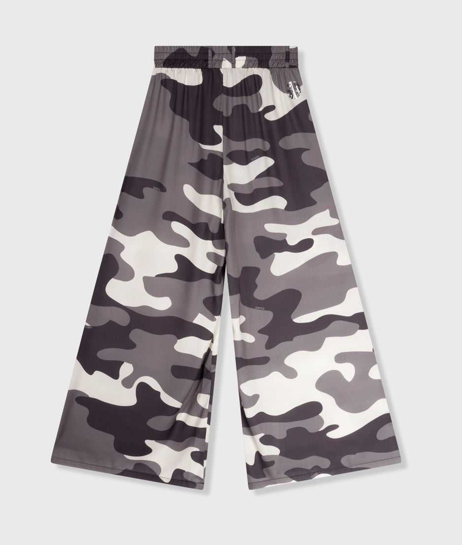 wide pants camo | sage