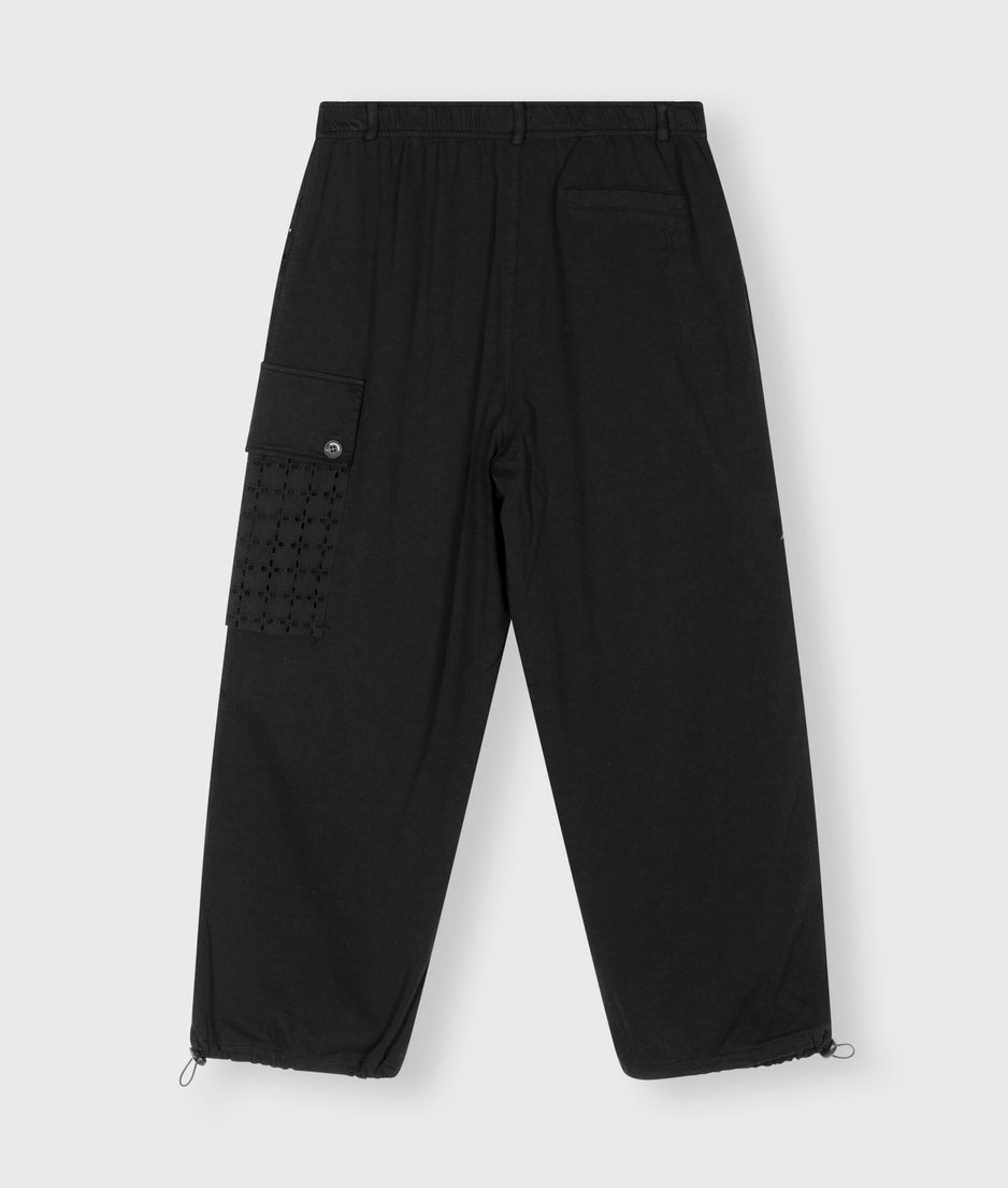 cropped combat pants | black