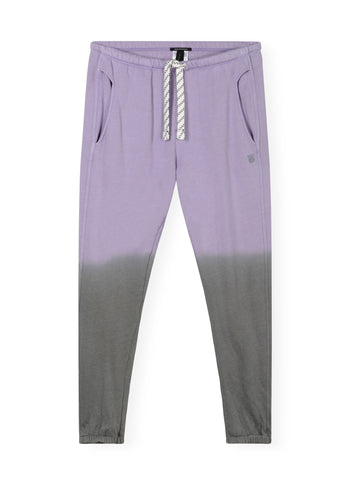 high waist jogger dip dye | lilac