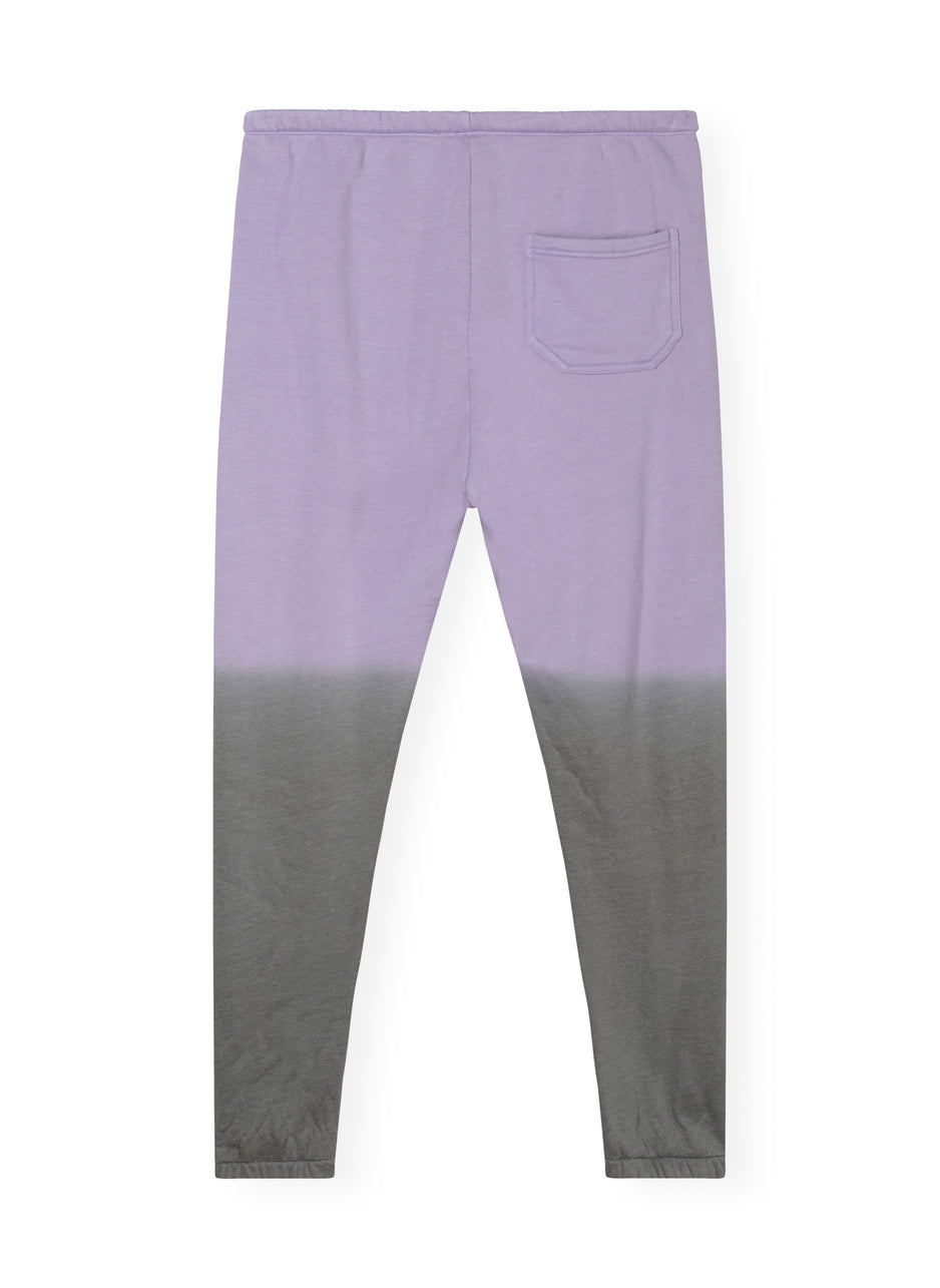 high waist jogger dip dye | lilac