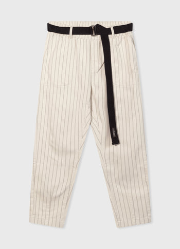 belted pants pinstripe | light natural