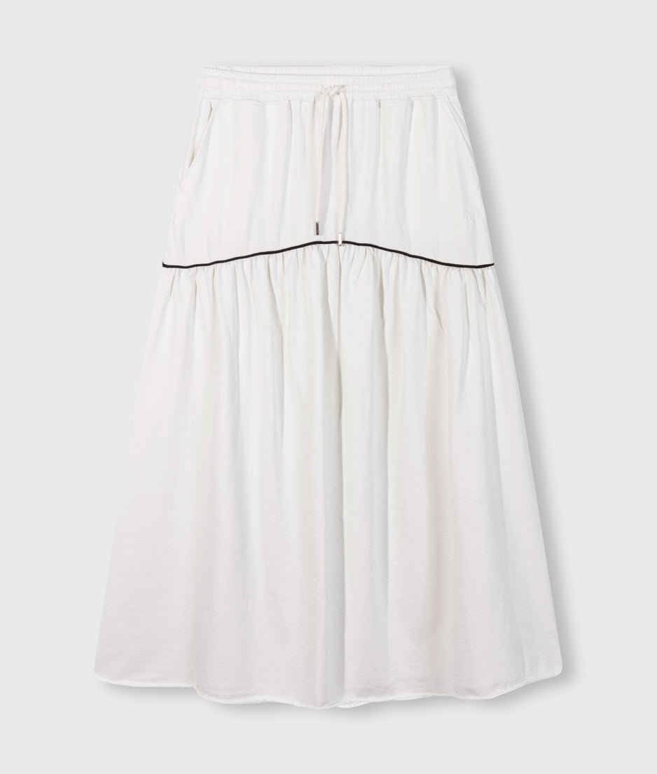 maxi skirt | ecru