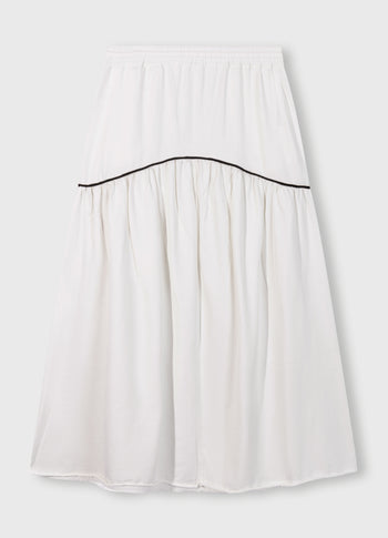 maxi skirt | ecru