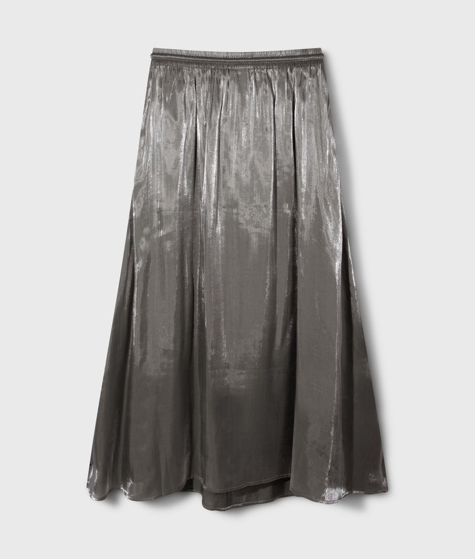 shiny skirt | silver