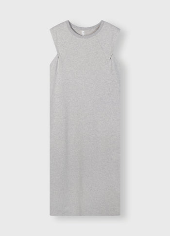 easy sleeveless dress | light grey melee