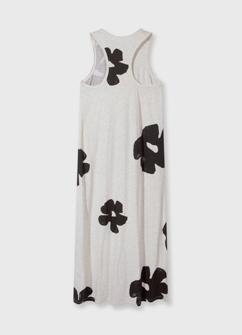 tank top dress flower | soft white melee